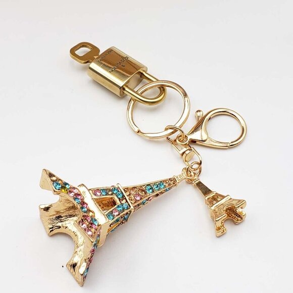 100% Auth Louis Vuitton Lock & Key with unbranded Bagcharm, Keycharm, Keychain - Picture 4 of 8